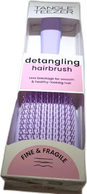 Image de Tangle Teezer The Fine and Fragile Ultimate Detangler Hairbrush for Wet & Dry Hair Color Treated Fine Fragile Hair Hypnotic Heather 1 Count