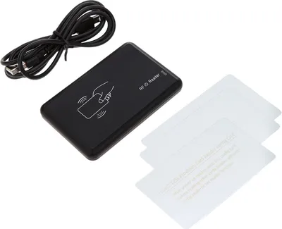 Obrázek produktu pro Bezkontaktní čtečka karet RFID 125KHz USB čtečka identifikačních karet Konfigurovatelný EM senzor přiblížení Čtečka čipových karet pro kontrolu přístupu
