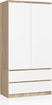 Image de Akord Armoire Chêne Sonoma/Blanc 90X51X180
