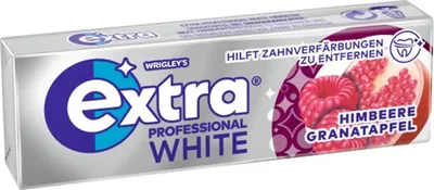 Produktbild von Wrigleys Extra WHITE Himbeere Granatapfel Mix 10 Dragees 14g 30er Pack
