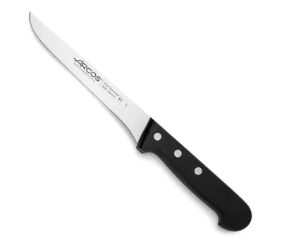 Immagine prodotto di Coltello da disosso Arcos Universal 282604 in acciaio Nitrum, con mango in poliossimetilene e lama da 16 cm in confezione.