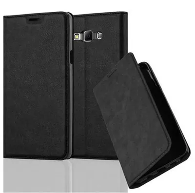 Immagine prodotto di Cadorabo cover per Samsung Galaxy A7 2015 cover protettiva in nero custodia per telefono cellulare cover chiusura magnetica