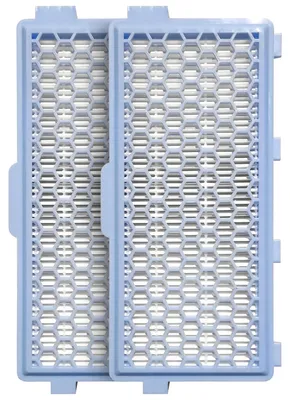 Produktbild von 2x Abluftfilterkassette passend wie Miele 9616280 SF-HA50 Abluftfilter für Staubsauger