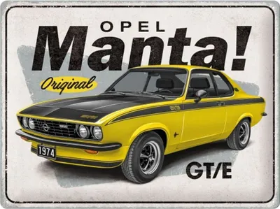 Produktbild von Nostalgic-Art - Blechschild 30 x 40 cm - Opel - Opel Manta GT/E