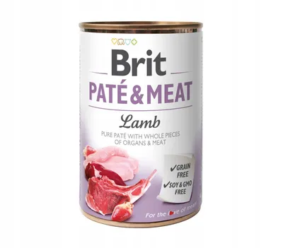 Obrázok produktu pre Konzerva pre psov Brit Paté & Meat Lamb 800 g