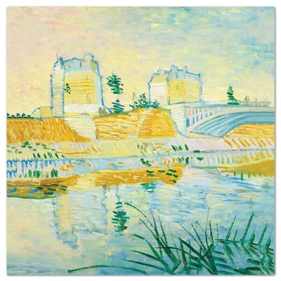 Produktbild von Giallobus - Die Klischeebrücke - Vincent Van Gogh - 100L x 100B cm - Bild - Acrylglas