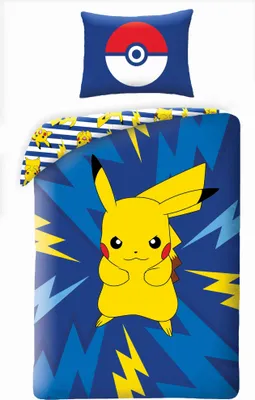 Obrázek produktu pro Pokémon Pika-Power peřina 140×200 cm, 70×90 cm