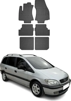 Produktbild von OMAC Gummi Fußmatten für Opel Zafira 1999-2005 Automatten Gummi Schwarz 6tlg