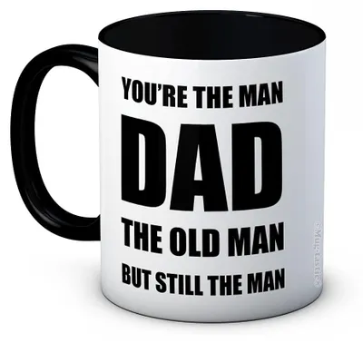 Lustige Keramik-Kaffeetasse – Geschenk für Papa, 312 ml