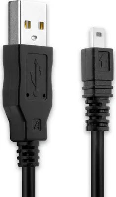 Image de CELLONIC Câble USB 2.0 transfert données pour appareil Olympus SP-600UZ, VR-310, VG-120, VG-160, VR-340, VG-170 cable charge et data 1.5m PVC noir, cordon caméra