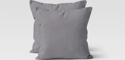 Produktbild von Mikrofaser UNI Kissenhüllen Kopfkissenbezug Kissenbezug Bezug Kissenhülle Mit Reißverschluss 40x40 cm grau