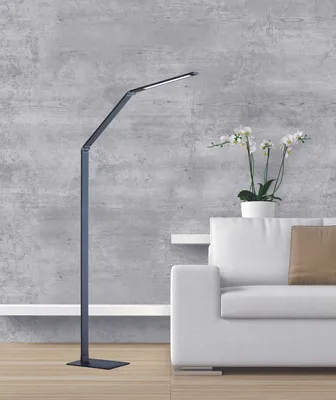 Produktbild von Fischer & Honsel LED Stehleuchte Geri in Grau 8W 810lm
