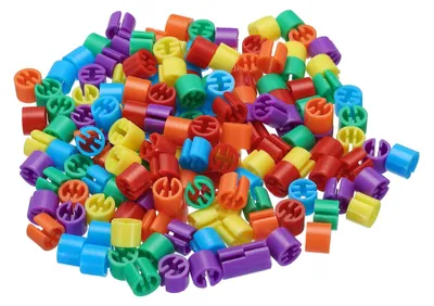 Kleiderbügel-Markierungsanhänger, 150 Stück, 6 Farben, 3,5 mm Stab