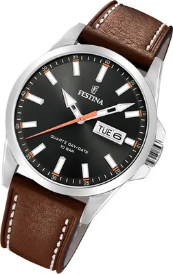 Produktbild von Festina Armbanduhr Herren F20358/2 Uhr Leder hellbraun Klassik UF20358/2