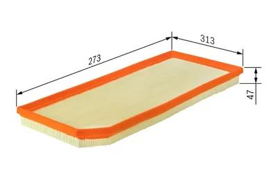 Produktbild von Bosch Luftfilter  1 457 433 164