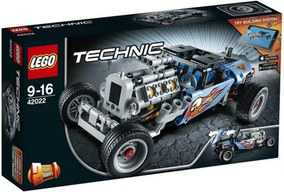 Produktbild von LEGO 42022 Technic 2in1 Auto Hot Rod Flammen oder Ralley-Rennwagen 27cm Neu