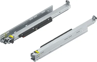 Image de Blum Movento Tip On Blum Coulisse à sortie totale 520 NL, tiroir pouvant supporter jusqu'à 70 kg, guidage inférieur 766H5200T