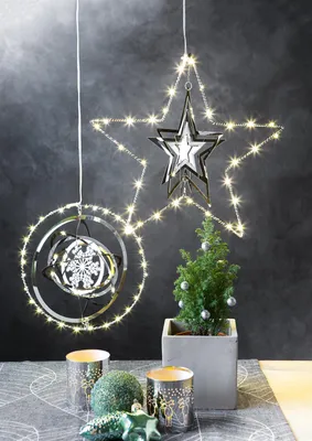 Produktbild von LED-3D Metall-Kugel, 30 LEDs