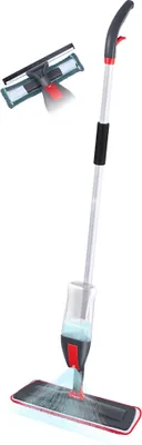Obrázek produktu pro LAMART LT8027 Plochý mop se sprejovou nádržkou a výměnnou dvojitou stěrkou, materiál plast/mikrovlákno, objem 600 ml