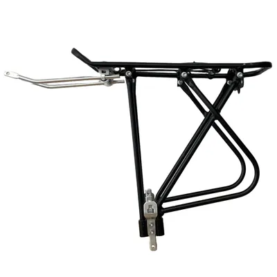 Produktbild von windmeile | Gepäckträger für Fahrräder, Aluminiumlegierung, 4 Befestigungspunkte, Diebstahlsicher, Schwarz, Fahrrad, E-Bike, Elektro Fahrrad, Pedelec