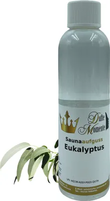 Produktbild von Dufte Momente | Saunaduft Konzentrat Eukalyptus 250ml | naturreine und natürliche ätherische Öle | vegan und ohne Tierversuche