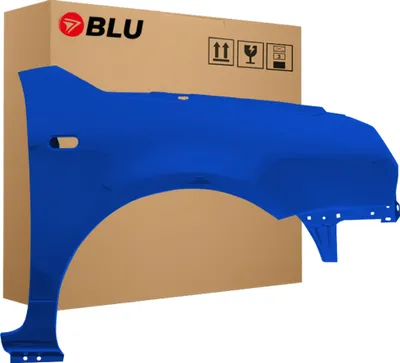 Produktbild von BLU Kotflügel Passend für Volkswagen Lupo LA5W Rechts Blau RavennaBlau | 1998-2005 | Vorderseite Vorne | Lackiert | Einbaufertig