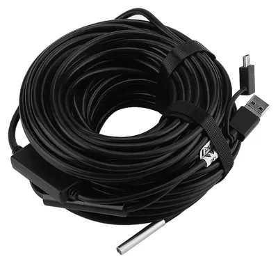 Zdjęcie produktu dla Endoskop USB z kamerą, wodoszczelne (IP67), z kablem o długości 20 metrów i rozdzielczości 720p