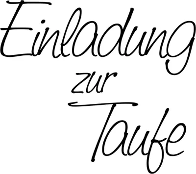 Produktbild von HEYDA 211800200 Stempel Geburt Einladung zur Taufe Holz matt lackiert