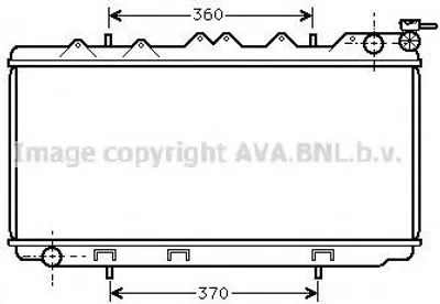Produktbild von PRASCO DN2114 Kühler Wasserkühler Motorkühler für NISSAN ALMERA I Hatchback (N15) Sunny III Schrägheck (N14) ALMERA I (N15) SUNNY III (N14)