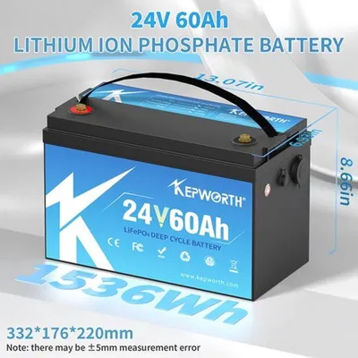 Zdjęcie produktu dla Akumulator litowo-jonowy 24V 60Ah - Magazyn energii LiFePO4 do kamperów i łodzi