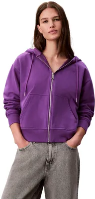 Produktbild von Calvin Klein Damen Hoodie mit Reißverschluss Archive Logo French Terry mit Kapuz