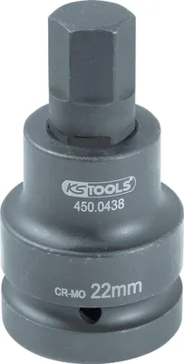 Produktbild von KS Tools 1" Kraft-Bit-Stecknuss Innensechskant, kurz