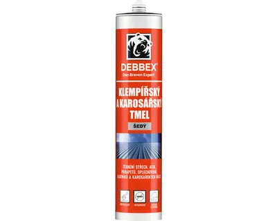 Obrázek produktu pro Klempířský a karosářský tmel DEBBEX 280ml šedý