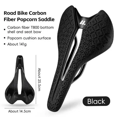 Produktbild von Fahrradsattel, leichtes Carbonfaser, atmungsaktives Design, 0801240 Schwarz