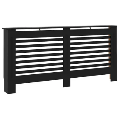 Immagine prodotto di Copertura per Radiatore Nera 172x19x81,5 cm in MDF