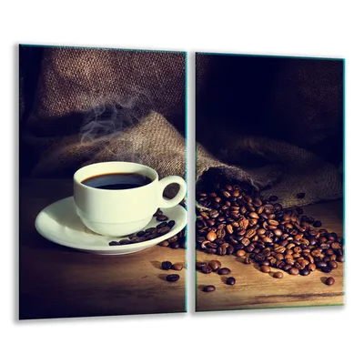 Produktbild von Herdabdeckplatten 2 teilig 30x52 Glaskeramikfeld Abdeckung Glas Kaffee