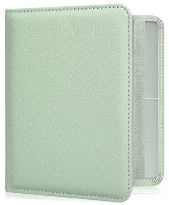 Image de Porte-documents pour véhicules en similicuir vert, pour permis de conduire, cartes d'identité et cartes