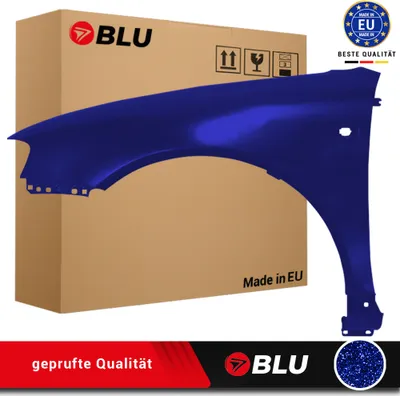 Zdjęcie produktu dla BLU Błotnik pasujący do Audi A3 8L LIFT LZ5L Lewy Niebieski MingBlau | 2000-2003 | Przedni Przód | Lakierowany | Gotowy do montażu | Stal