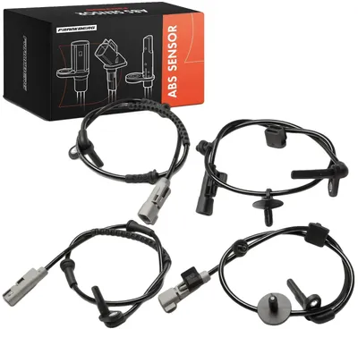 Imagen del producto de Sensor ABS, longitud de 75 mm, longitud del cable de 560 mm, 2 conectores, compatible con los ejes delantero y trasero, compatible con varios vehículos