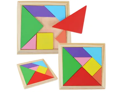 Obrázok produktu pre Tangram puzzle hra drevené bloky