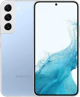 Produktbild von Samsung Galaxy S22 SM-S901B/DS, 15,5 cm (6.1"), 2340 x 1080 Pixel, 8 GB, 128 GB, 50 MP, Blau