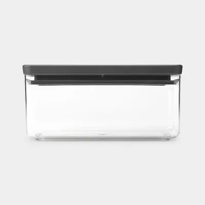 Image de Brabantia Tasty+ Rectangular Canister 1.5 L Grey, Transparent 1 pièce(s)