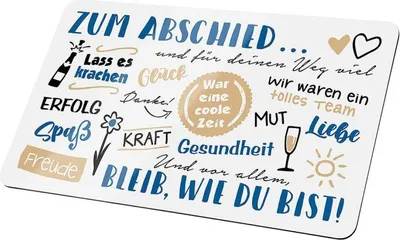 Produktbild von Brettchen mit Spruch Serie: Weisheit mit Text zum Abschied
