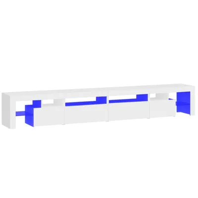 Immagine prodotto di Mobile TV con luci LED bianco 260x36,5x40 cm