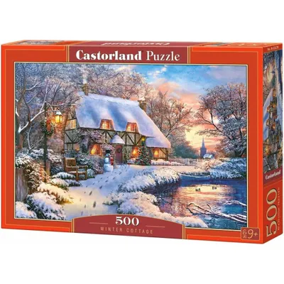 Zdjęcie produktu dla Puzzle 500 elementów „Zimowa chatka” 53278