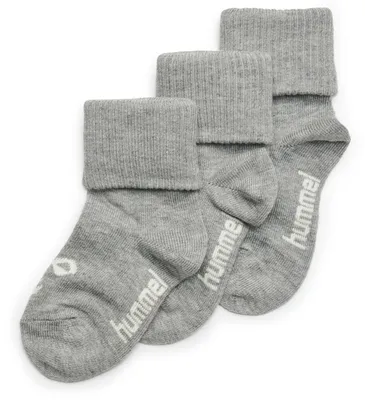 Immagine prodotto di confezione da 3 calzini hummel SORA baby grigio melange 15-17