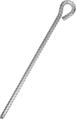Obrázek produktu pro Stanový kolík 1 ks 30 cm s uzavřeným očkem na tvrdou zem - robustní kolík z pozinkované oceli, Ø12 mm - ideální pro stany, markýzy, altány, kempování a outdoor