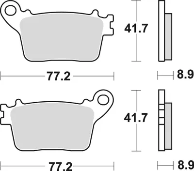 Produktbild von TRW Bremsbelagsatz MCB784SH CBR1000RR Fireblade SC77 ZX10R Ninja ZXT00S YZF-R6 RJ27 GSX-R1000