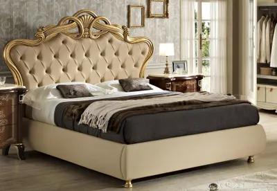 Produktbild von Chesterfield Schlafzimmer Möbel Bett Barock Doppelbett Design Betten Einrichtung