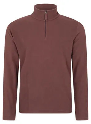 Immagine prodotto di Mountain Warehouse - Felpa "Camber II" da uomo con mezza cerniera MW1820 (M) (marrone scuro)